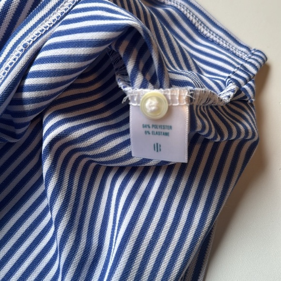 Holderness & Bourne Blue Striped Polo Shirt - Picture 6 of 9